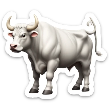 Wall Street Bull ready to charge sticker