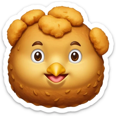 Chicken Nugget food emoji sticker