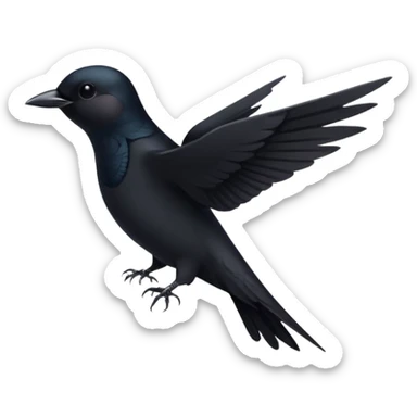 черная ласточка svg, vector sticker