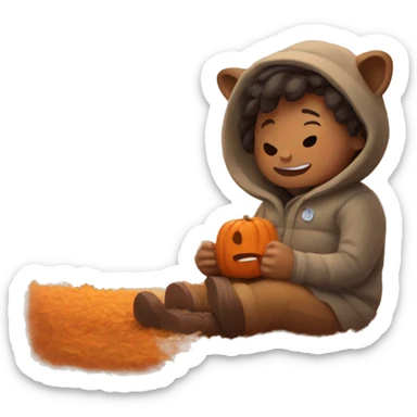 Cozy autumn day  sticker