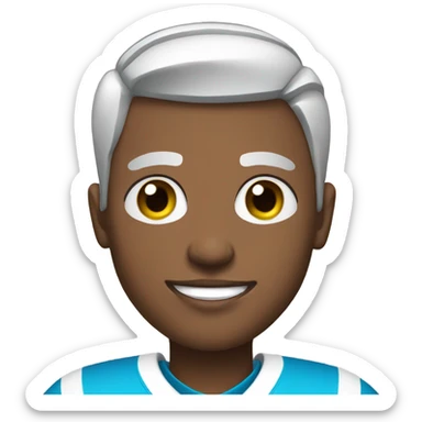 Mixed football player with transgender shirt on sticker