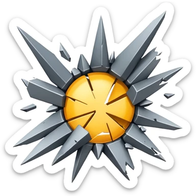 Exploded Debris sticker