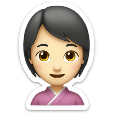 Japoneses hello symbol sticker