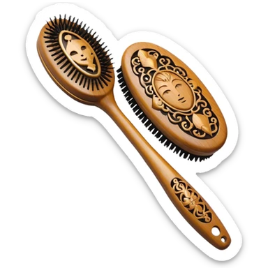 horoscope hairbrush sticker