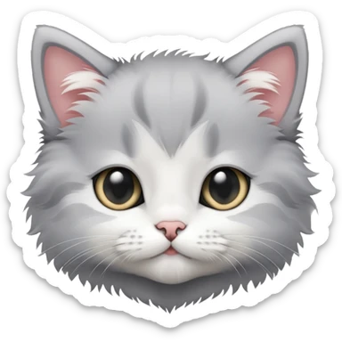 peeping kitten sticker