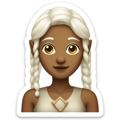 White Mama elf sticker