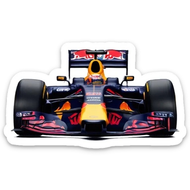 Red Bull formula one car side profile sticker