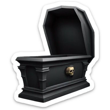 Gothic coffin sticker