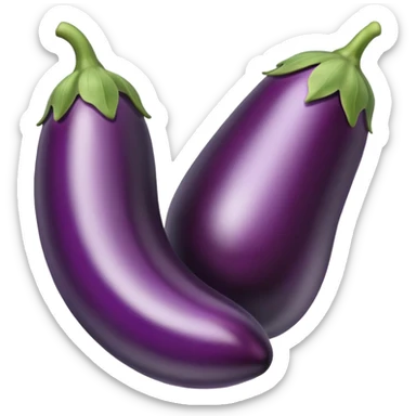 aubergine sticker