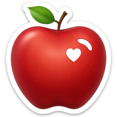 Apple Heart sticker