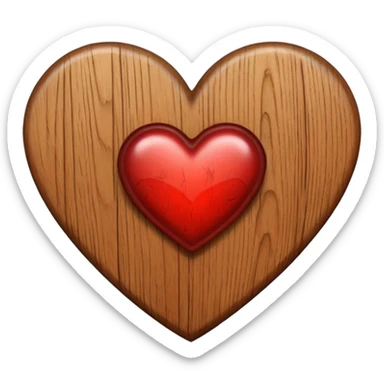 Borded heart sticker