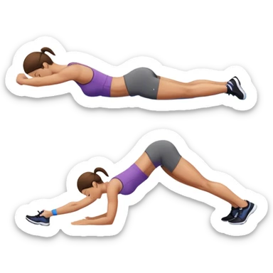 bridge glute exercise sticker