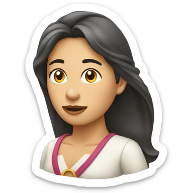 Mujer con pañuelo en la cabeza  sticker