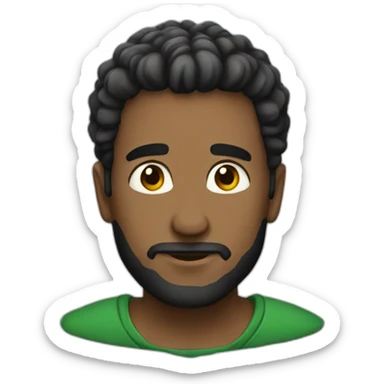 man of emerald sticker