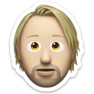 thom yorke radiohead sticker