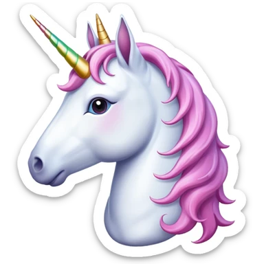 A victorian times unicorn sticker