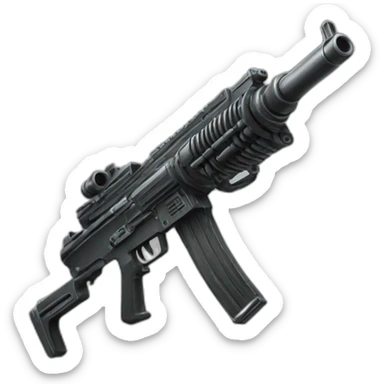 Machine gun sticker