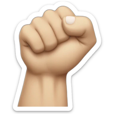 a flexing cat arm sticker