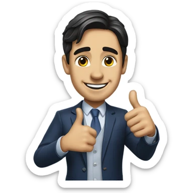 Simon Harris thumbs up sticker
