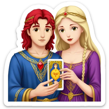 The Lovers Tarot Card sticker