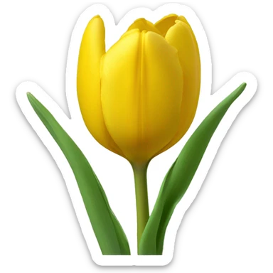yello tulip sticker