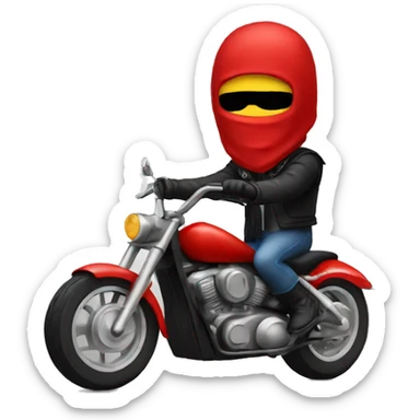 Bandido on a red motorcycle sticker