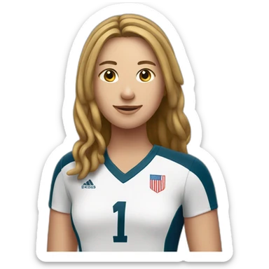 Volleyball Player sticker
