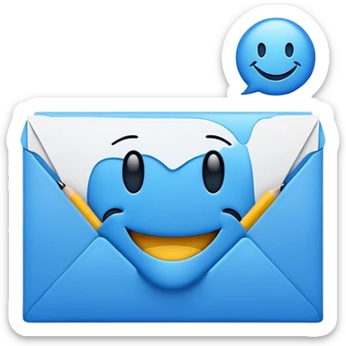 A letter
Emoji

 sticker