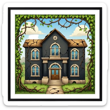 Abandoned school sticker