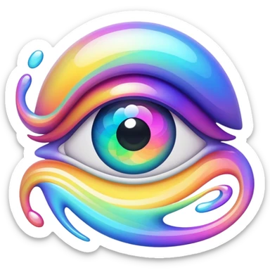 trippy eyes sticker