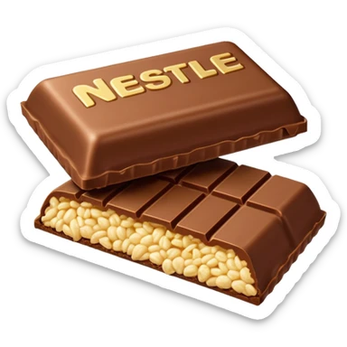 Nestle crunch bar bitten sticker