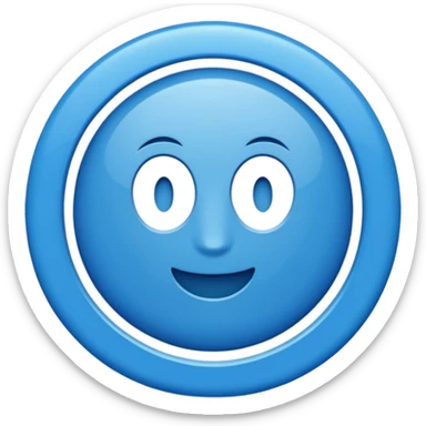 Un V vérification dans un cercle bleu sticker