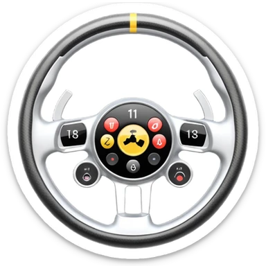 F1 steering wheel sticker