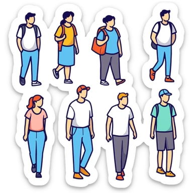 group of people sticker