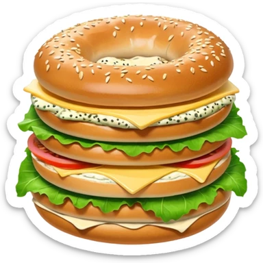 Bagel Sandwich sticker