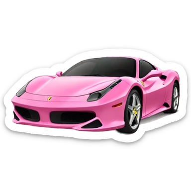 pink ferrari sticker