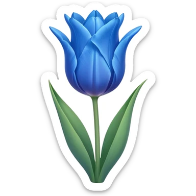 Tulip blue sticker