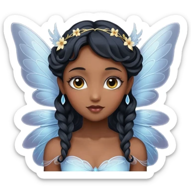 black fairy sticker