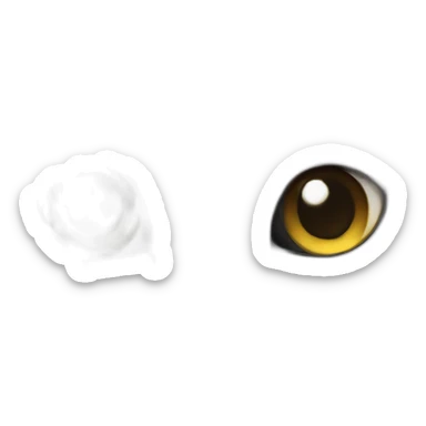 Black and white cat together sticker