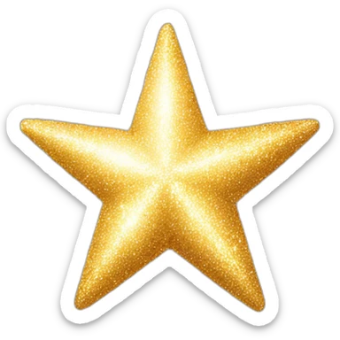 sparkle star sticker
