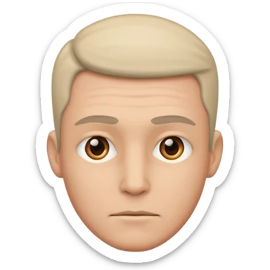 cool male head photos sticker