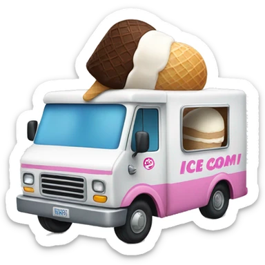 Ice cream truck  sticker