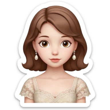 coquette girl sticker