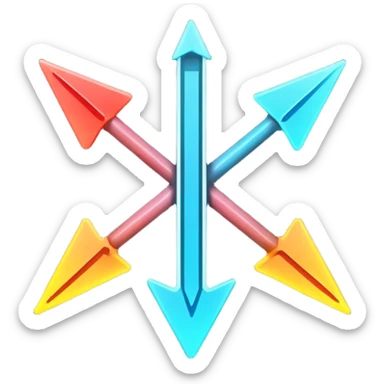 The word This with arrows pointing upwards sticker