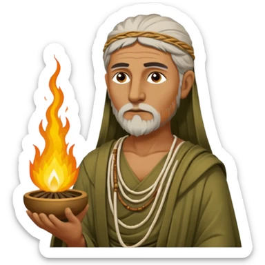 Calanus the Indian sage in 327 before a funeral pyre sticker