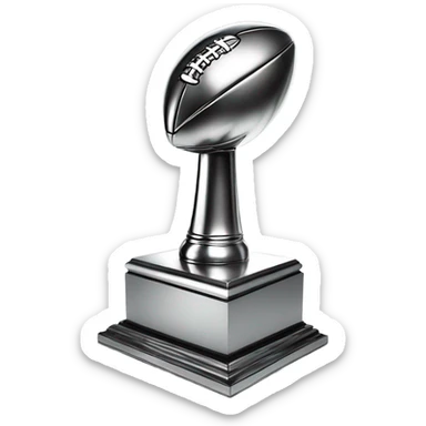 Super Bowl trophy sticker