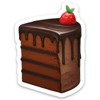 Chocolate-cake sticker