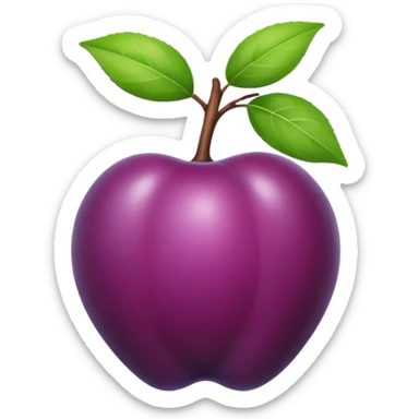 one small plum sticker