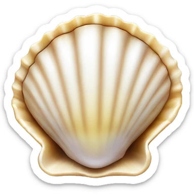 shell with pearl sticker