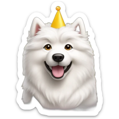 Samoyed dog birthday sticker